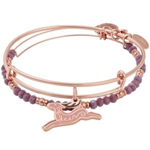 Alex and Ani Oh Deer Set of 2 Charm Bangle Bracel